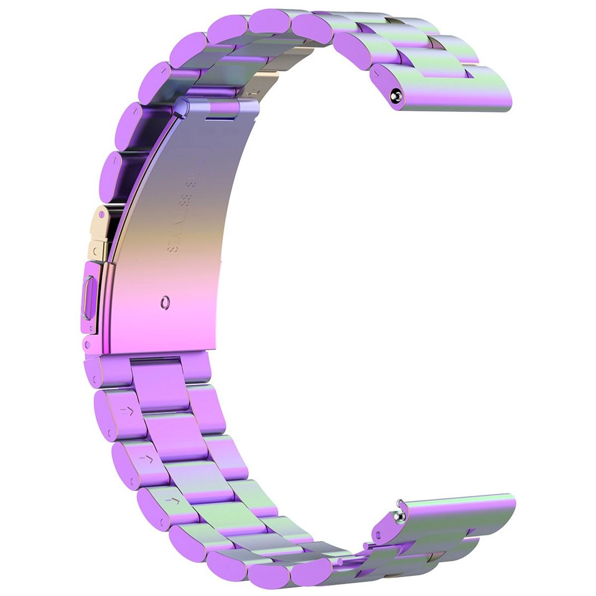 Bransoleta Bizon ze stali nierdzewnej Aura QuickRelease 18mm Tęczowy