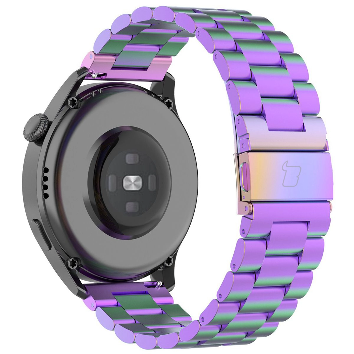 Bransoleta Bizon ze stali nierdzewnej Aura QuickRelease 18mm Tęczowy