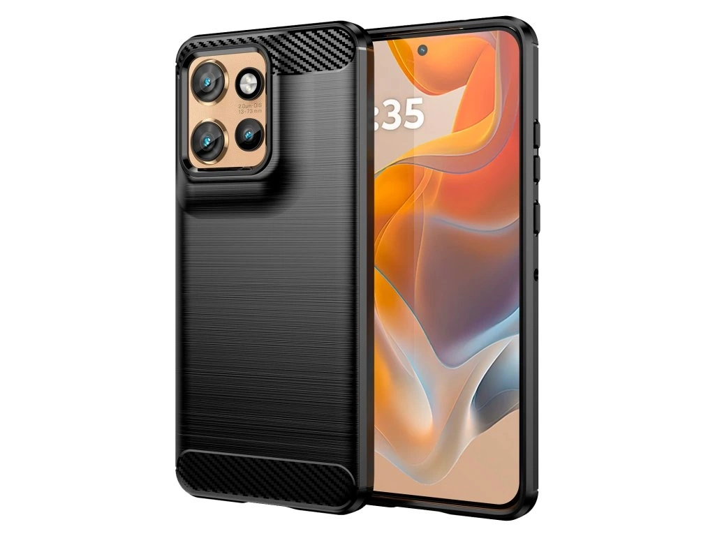 Etui Winner WG Carbon Motorola Edge 50 Neo 5G Czarny
