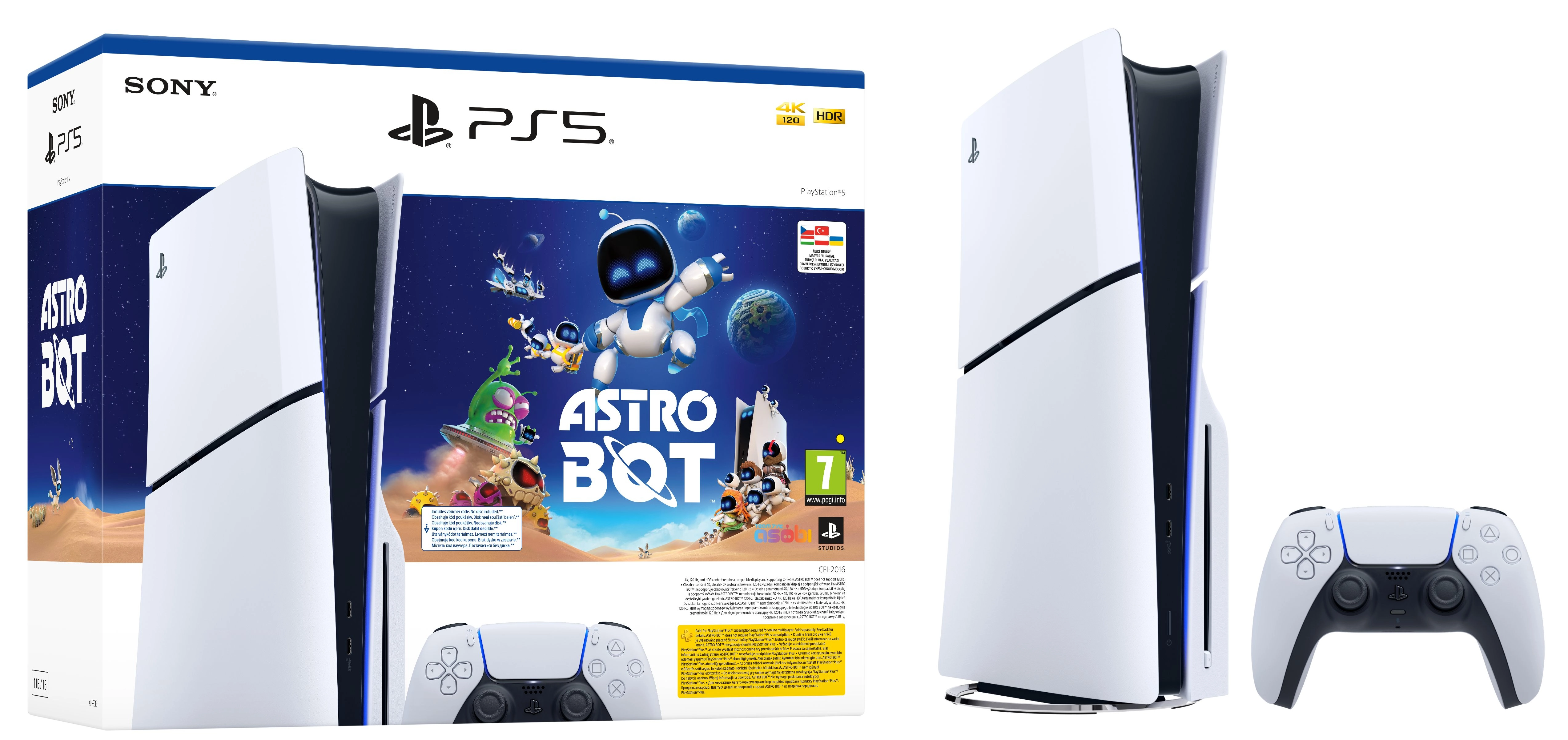 Konsola Sony PlayStation 5 Slim D Chassis (PS5) 1TB z napędem Astro Bot Bundle