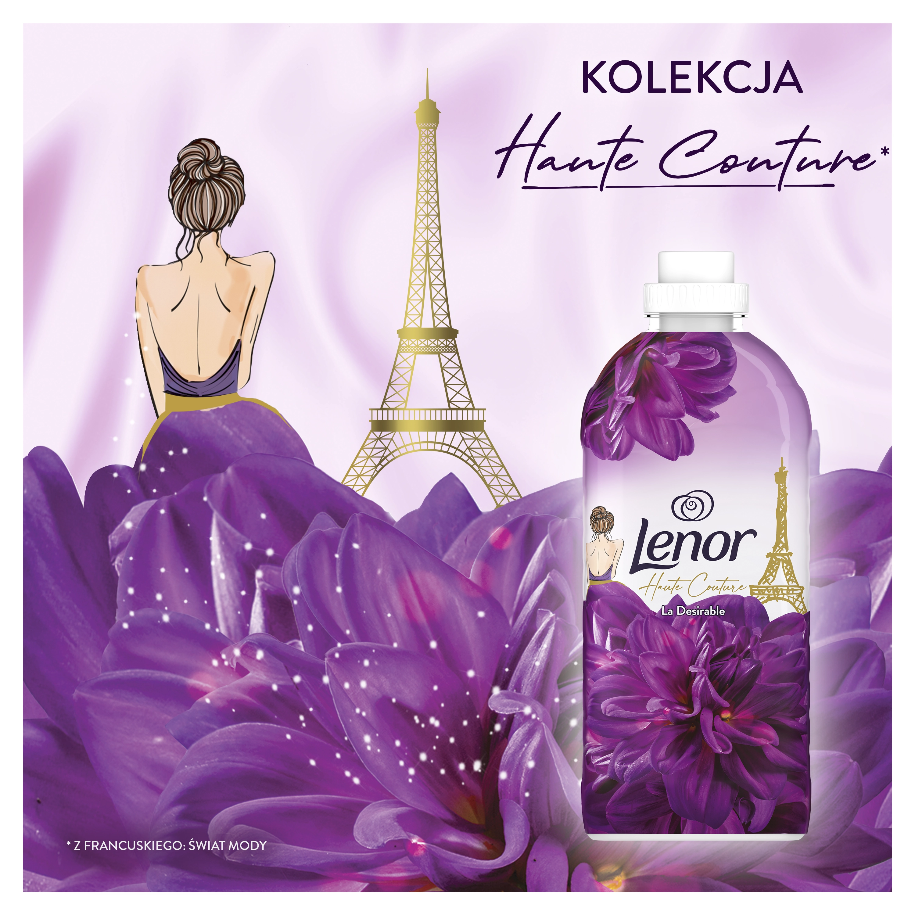 Płyn do płukania Lenor Haute Couture La Desirable 59 prań 1,239l