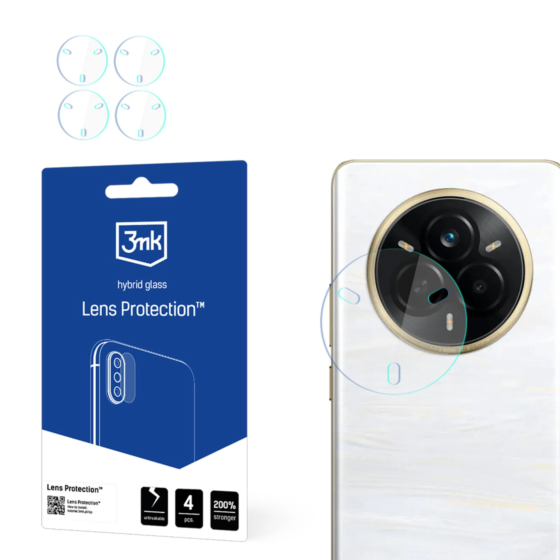 Szkło hybrydowe 3mk Lens Protection do realme 14 Pro+