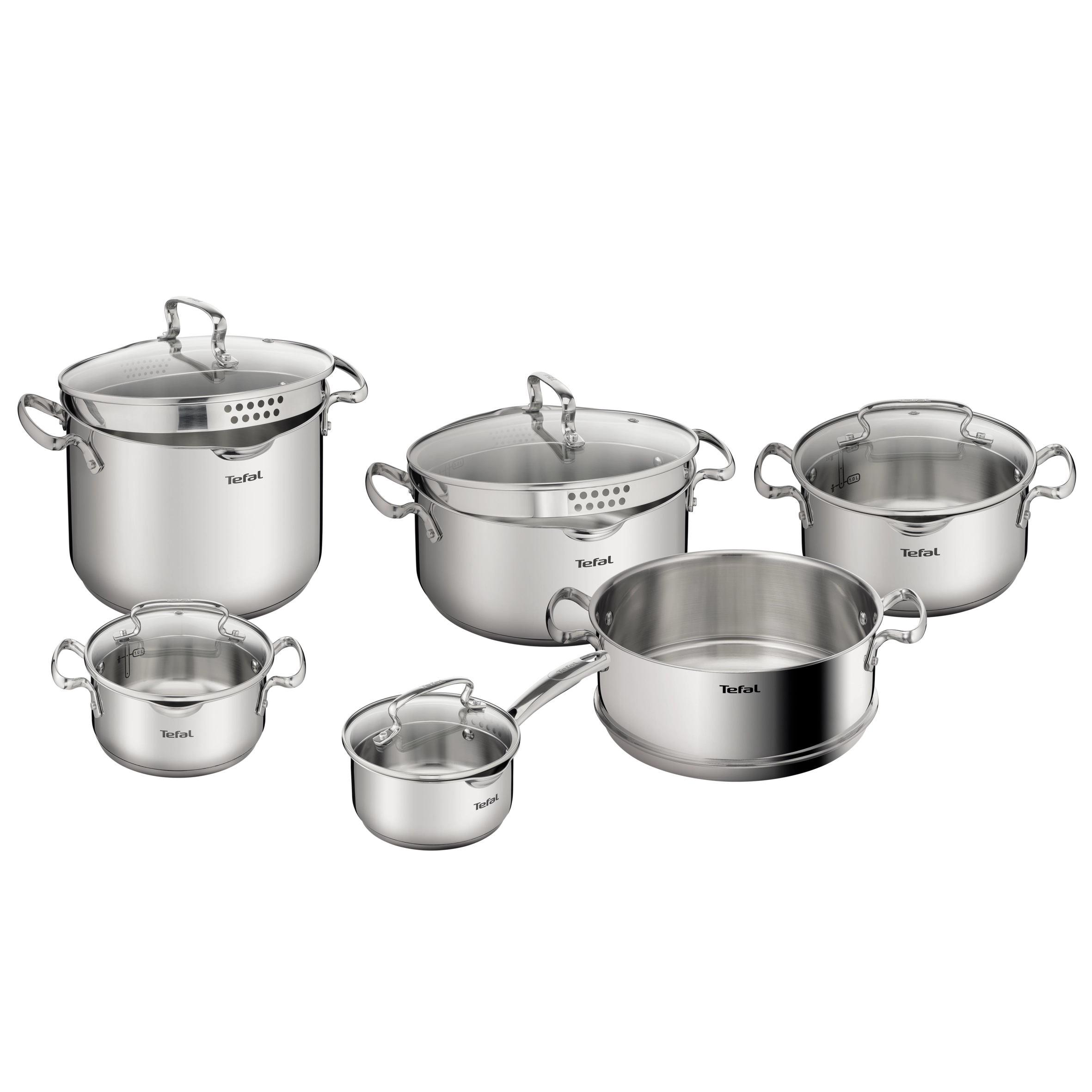 Tefal Duetto+ G719SB56 Indukcja Stal nierdzewna 11 elementów