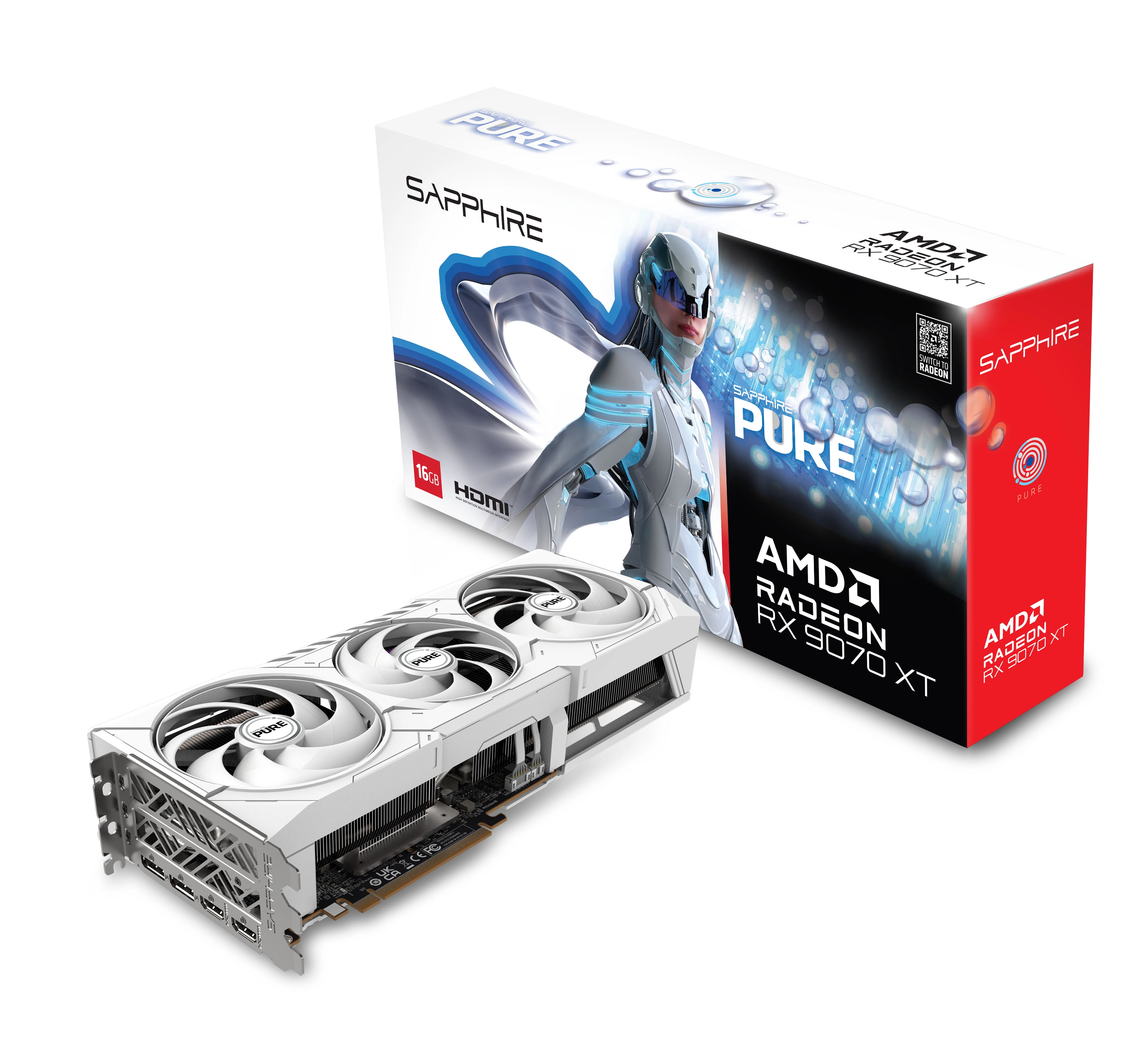 Sapphire technology PURE Radeon RX 9070 XT 16GB GDDR6 256bit FSR