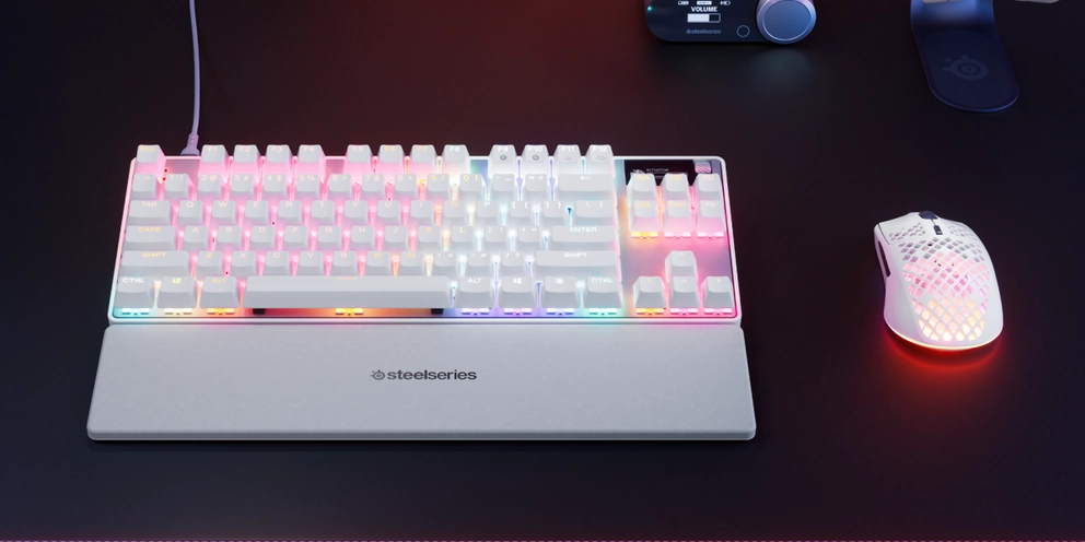 Klawiatura mechaniczna SteelSeries Apex Pro TKL Gen 3 US Biały