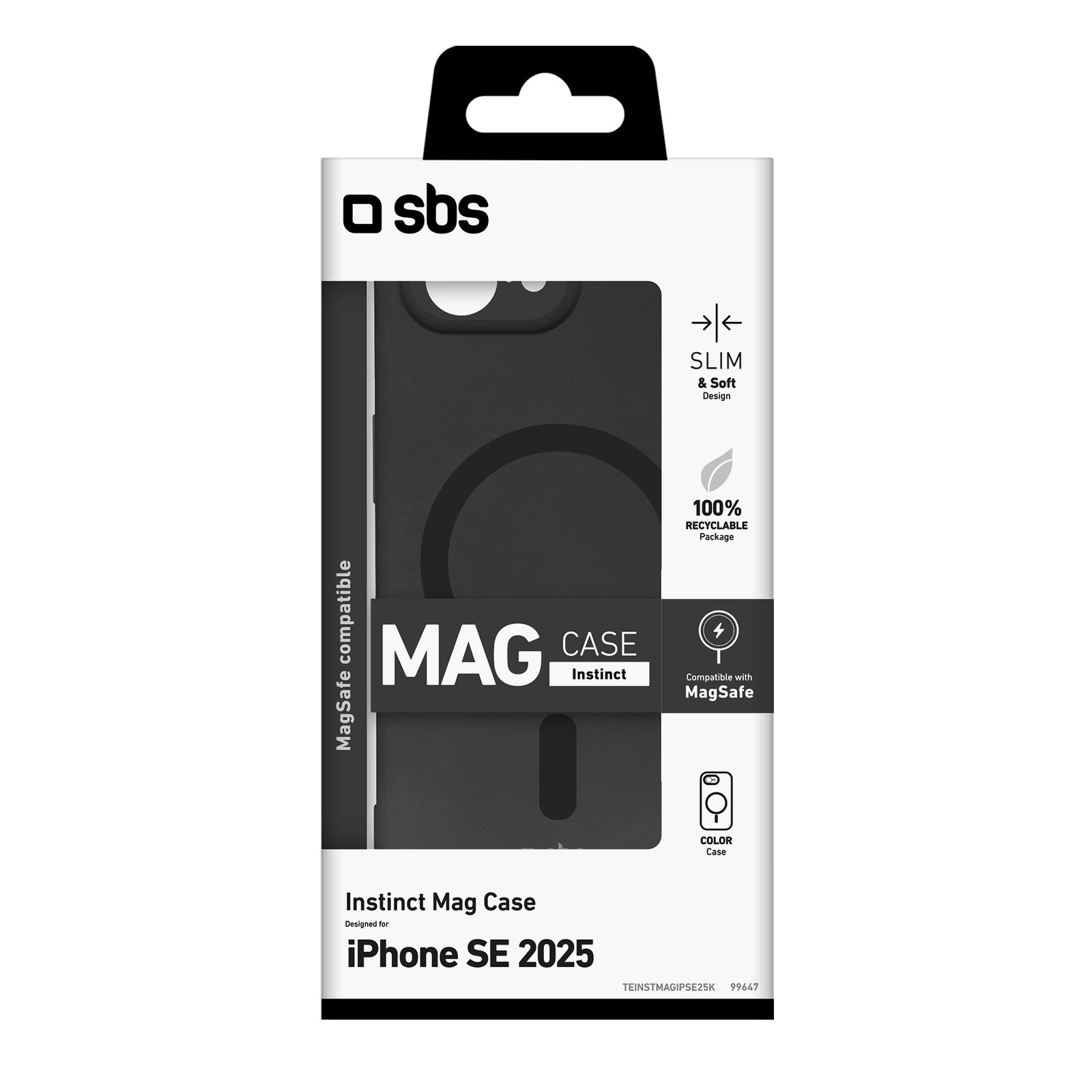 Etui SBS Instinct do iPhone 16e Czarny