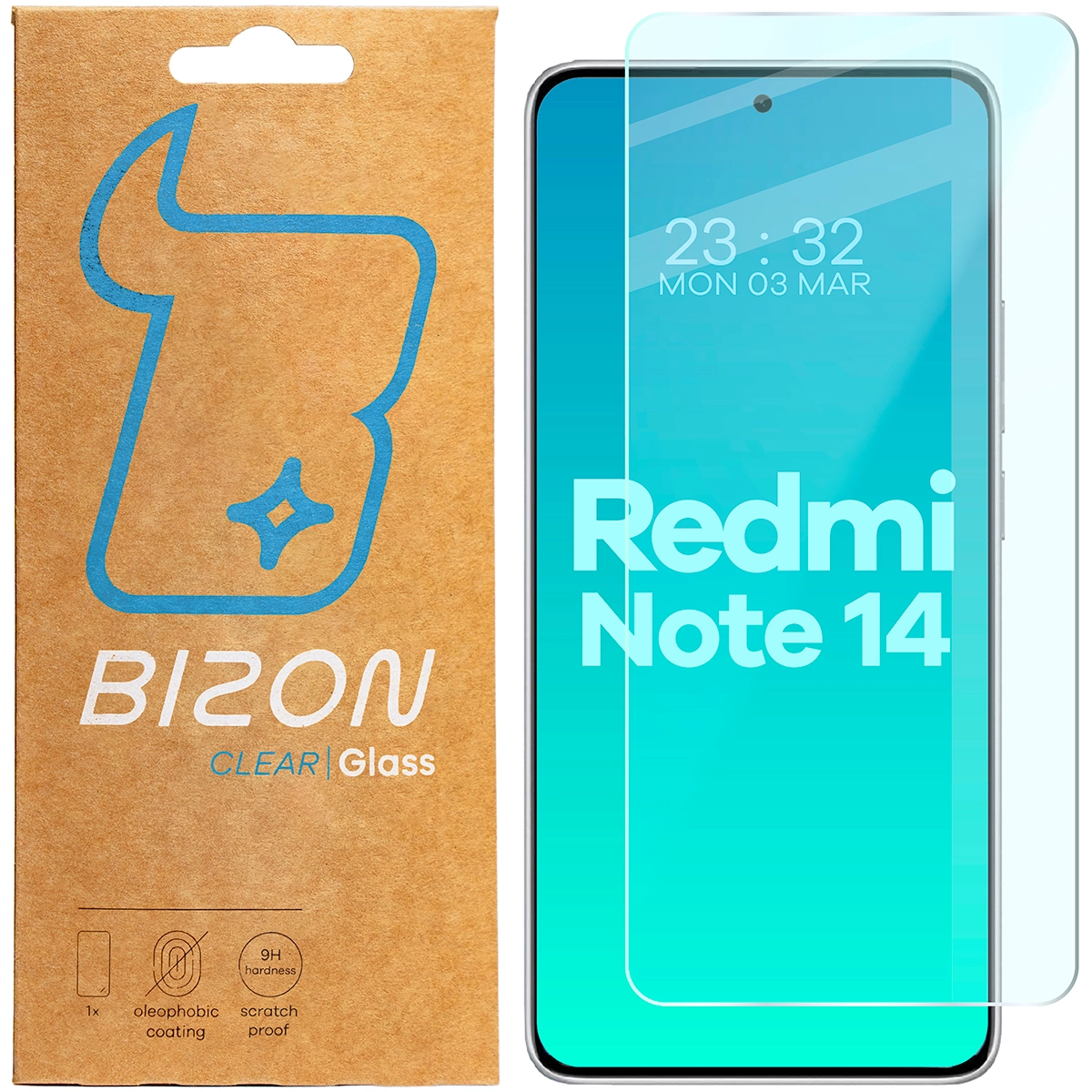 Szkło hartowane Bizon Clear 2 do Xiaomi Redmi Note 14 4G/5G