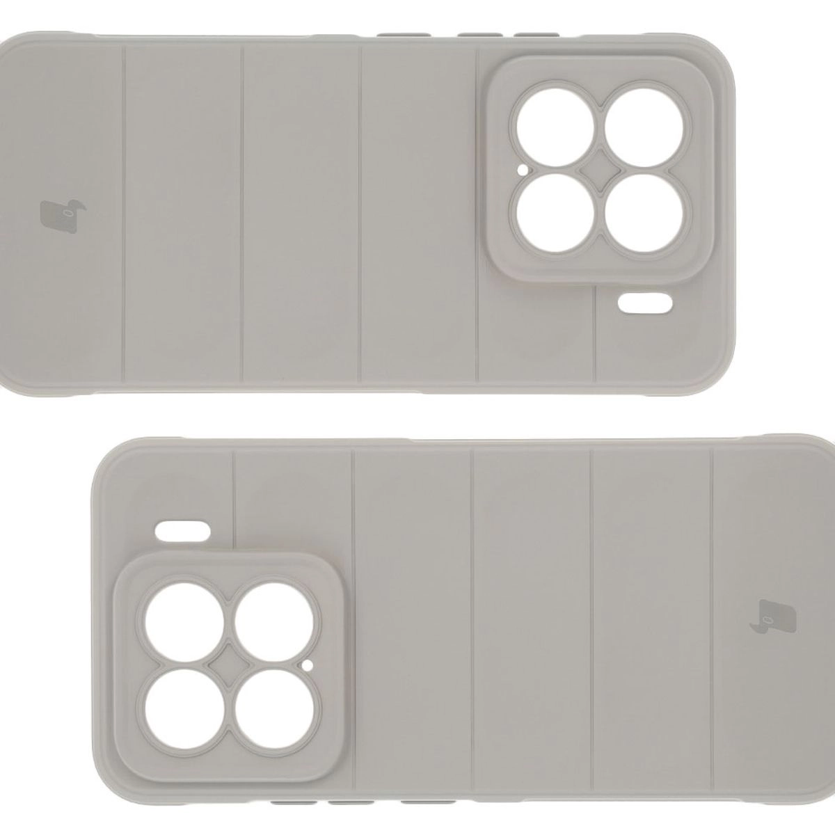 Etui Bizon Tur do Xiaomi 15 Jasnoszary