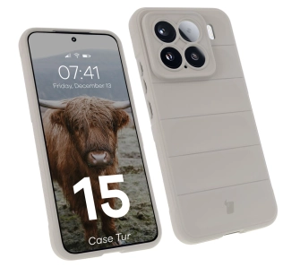 Etui Bizon Tur do Xiaomi 15 Jasnoszary