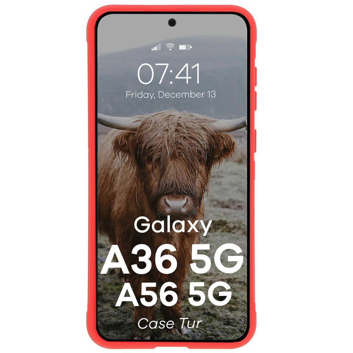 Etui Bizon Tur do Galaxy A36 5G / Galaxy A56 5G Czerwony