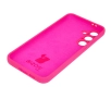 Etui Bizon Silikonowe Soft do Galaxy S24 FE Neonowo-różowy