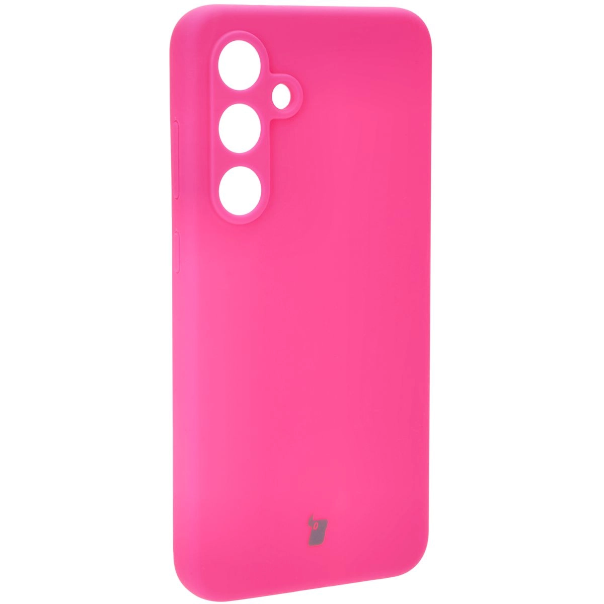 Etui Bizon Silikonowe Soft do Galaxy S24 FE Neonowo-różowy