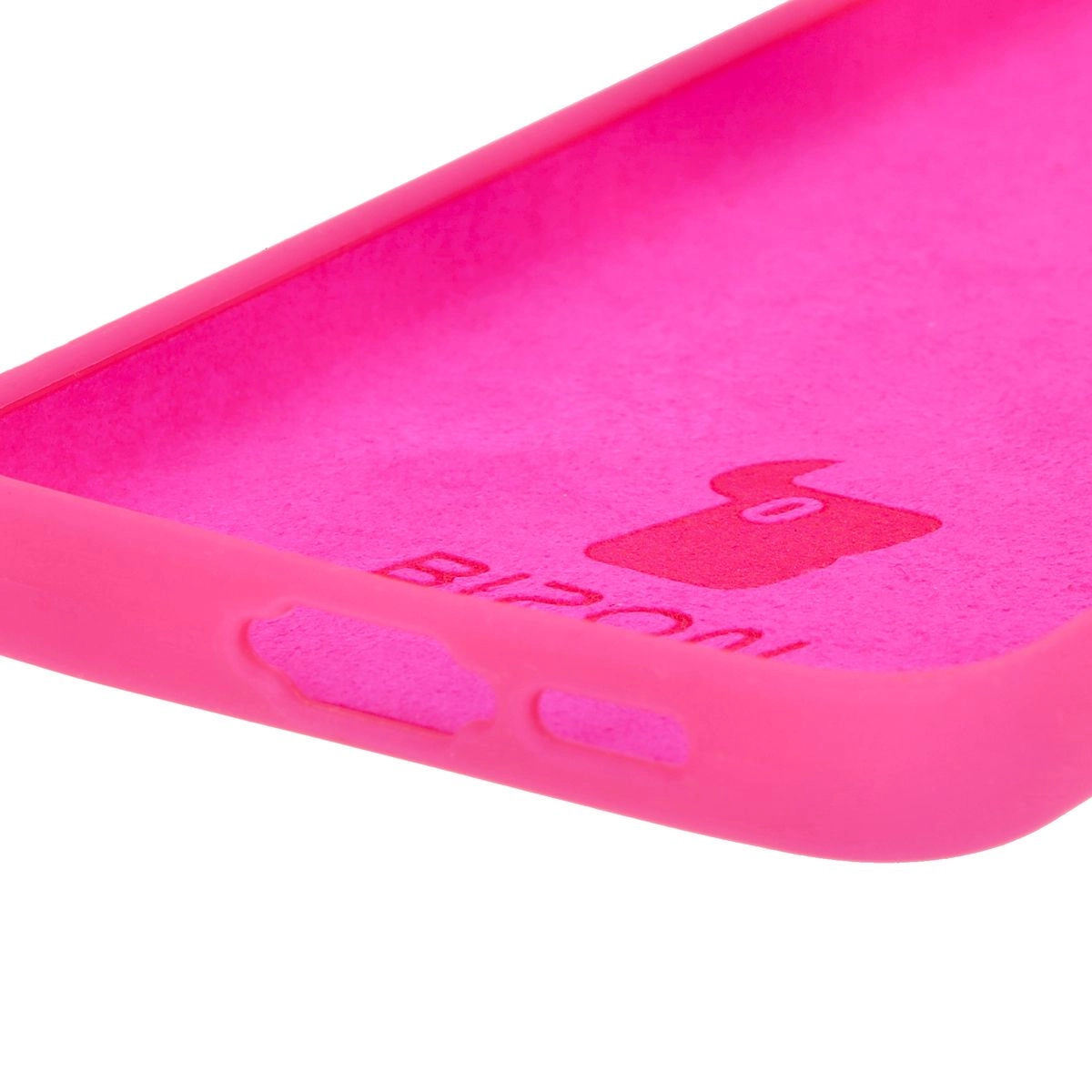 Etui Bizon Silikonowe Soft do Galaxy S24 FE Neonowo-różowy