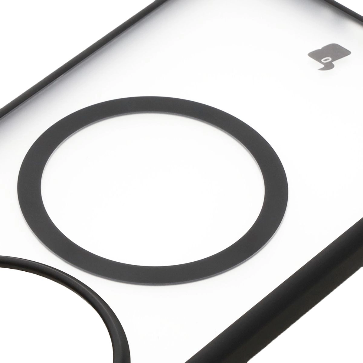 Etui Bizon MatteO z MagSafe do OnePlus 13 Półprzezroczyste z czarną ramką