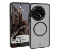 Bizon MatteO z MagSafe do OnePlus 13 Półprzezroczyste z czarną ramką