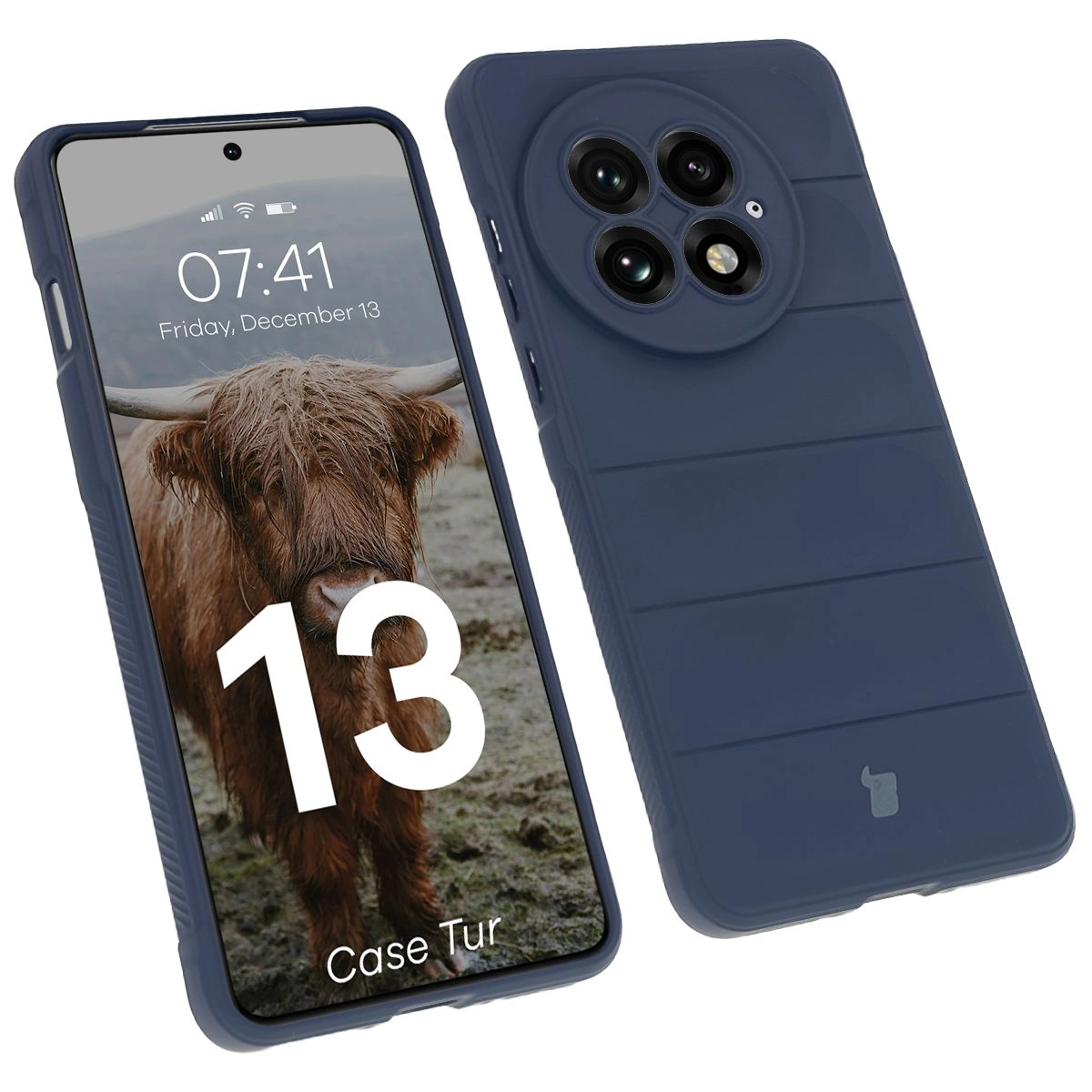 Etui Bizon Tur do OnePlus 13 Granatowy