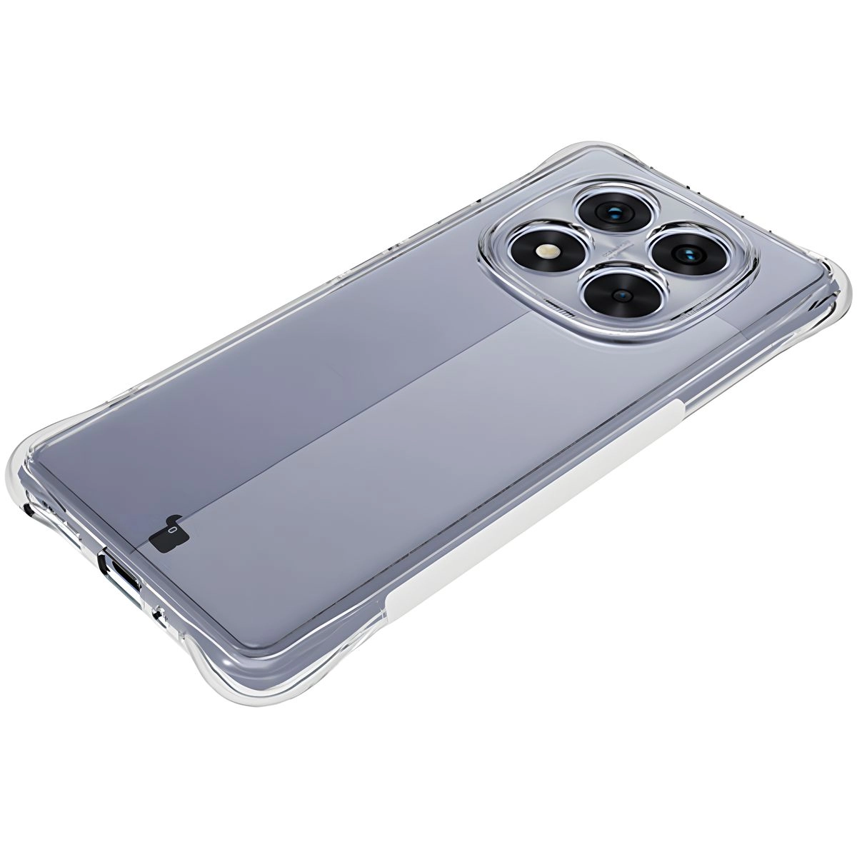 Etui Bizon Elastyczne Salpa do Xiaomi Redmi Note 14 Pro 5G / Poco X7 Przezroczysty