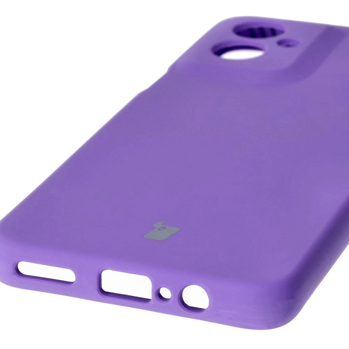 Etui Bizon Silikonowe Soft do Motorola Moto G55 5G Fioletowy