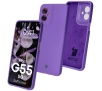 Etui Bizon Silikonowe Soft do Motorola Moto G55 5G Fioletowy