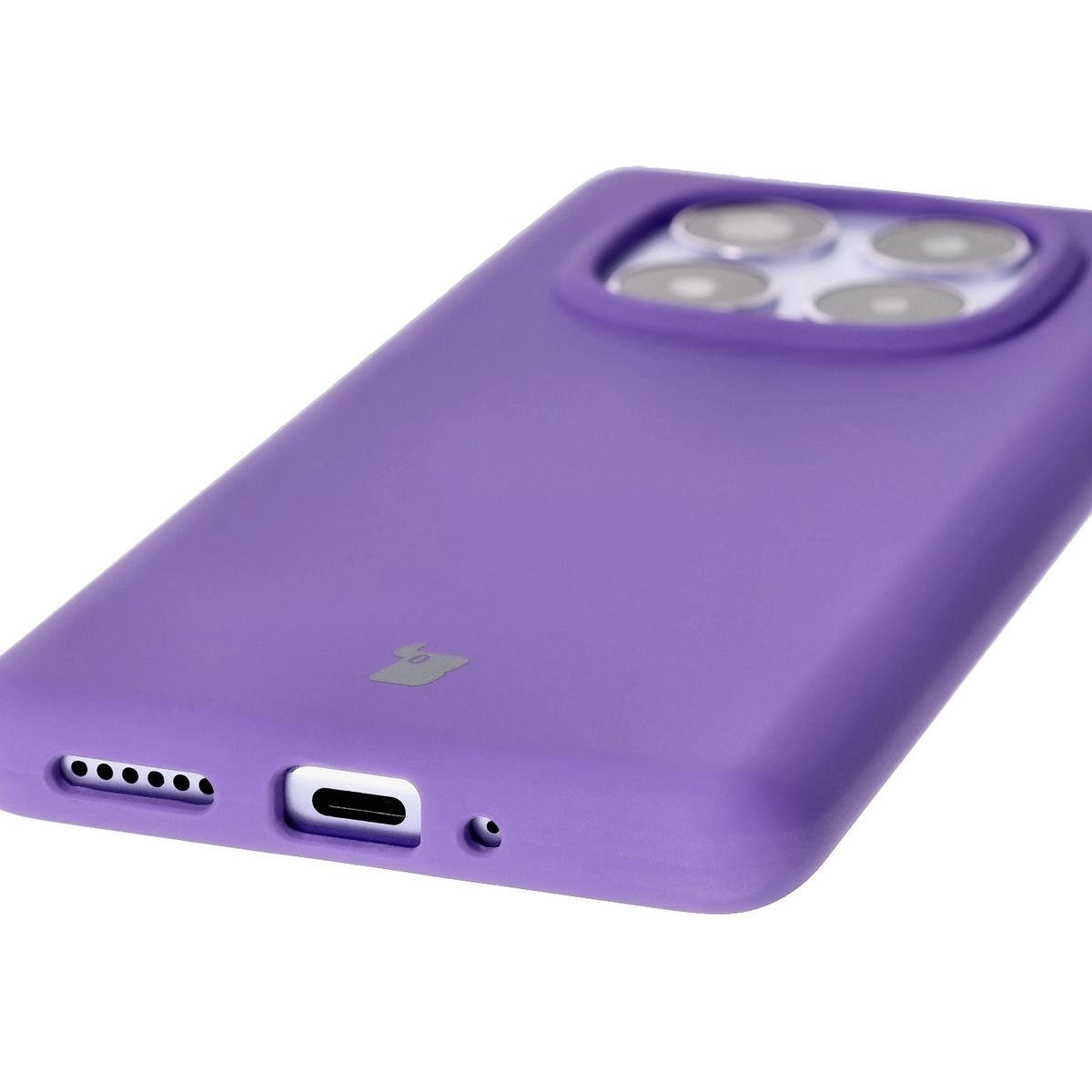 Etui Bizon Silikonowe Soft do Xiaomi Redmi Note 14 Pro 5G/Poco X7 Fioletowy