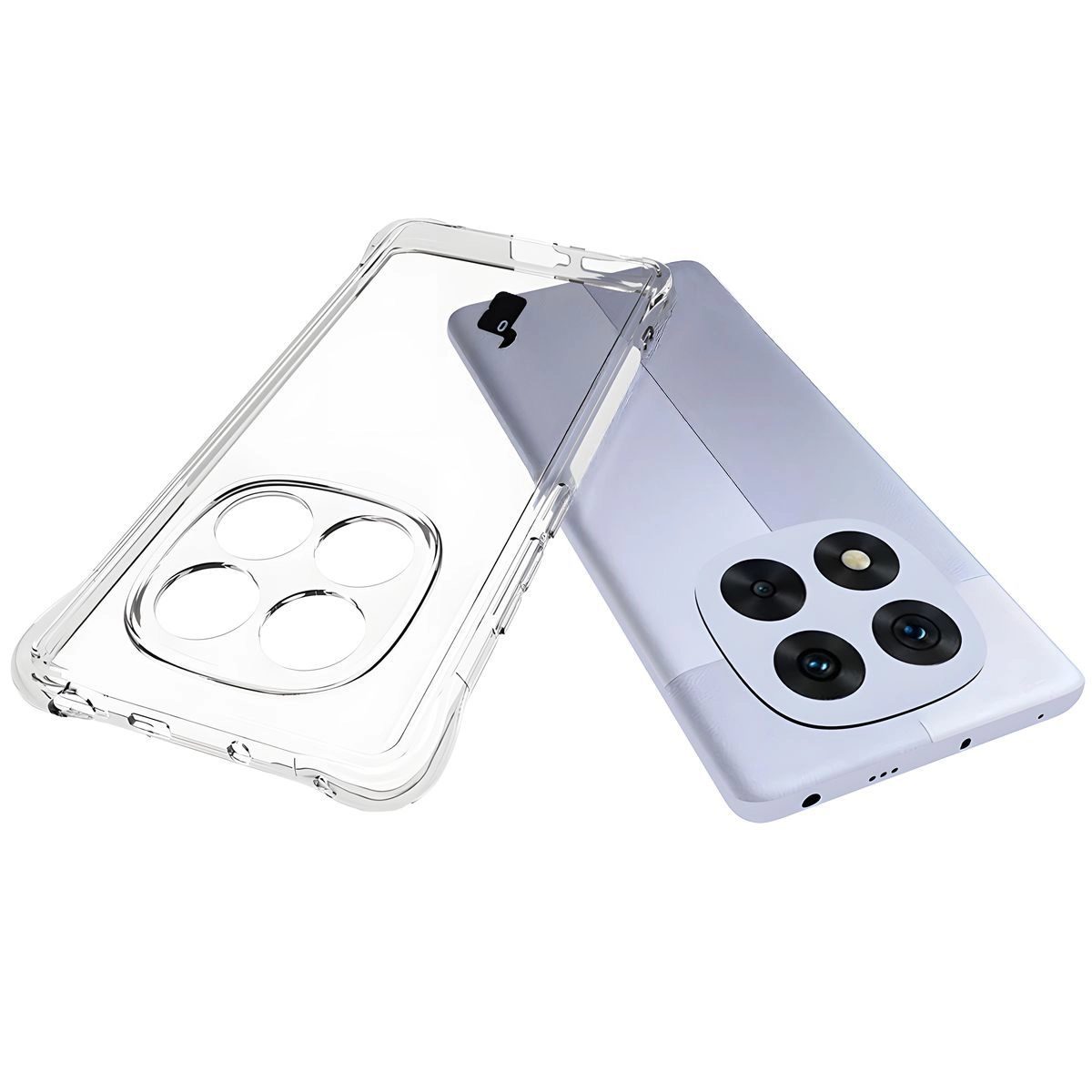 Etui Bizon Elastyczne Salpa do Xiaomi Redmi Note 14 Pro 4G Przezroczysty