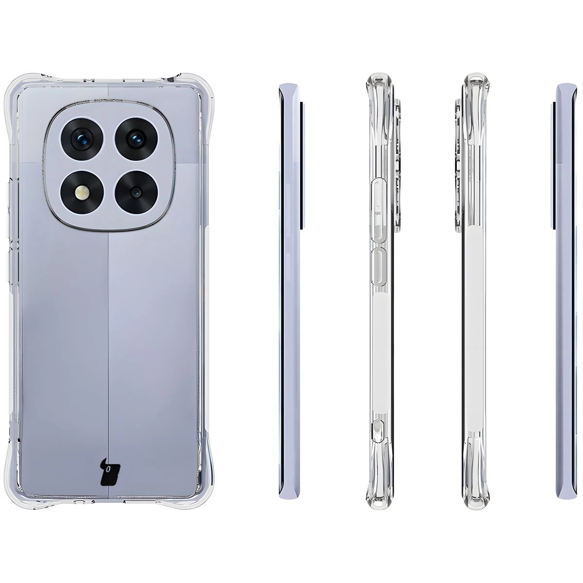 Etui Bizon Elastyczne Salpa do Xiaomi Redmi Note 14 Pro 4G Przezroczysty