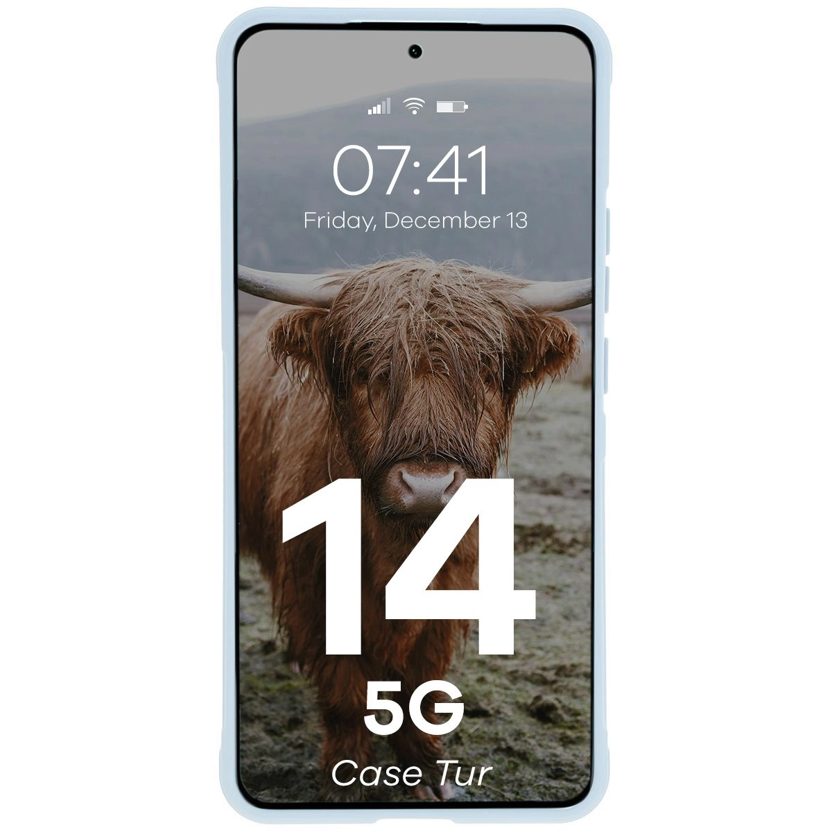 Etui Bizon Tur do Xiaomi Redmi Note 14 5G Jasnoniebieskie