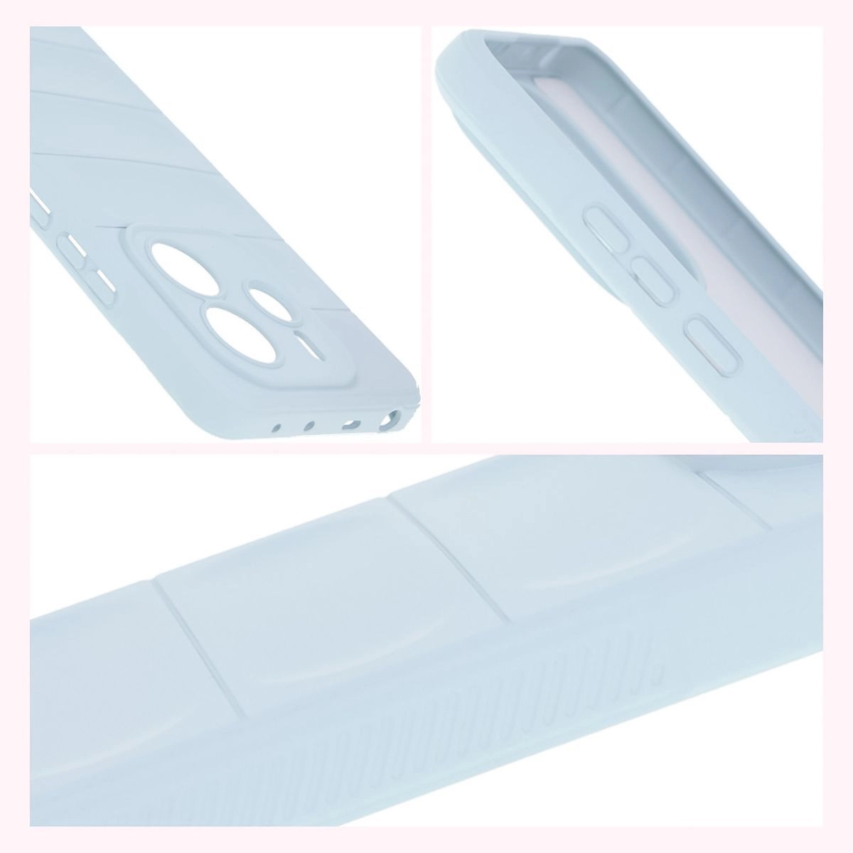 Etui Bizon Tur do Xiaomi Redmi Note 14 5G Jasnoniebieskie