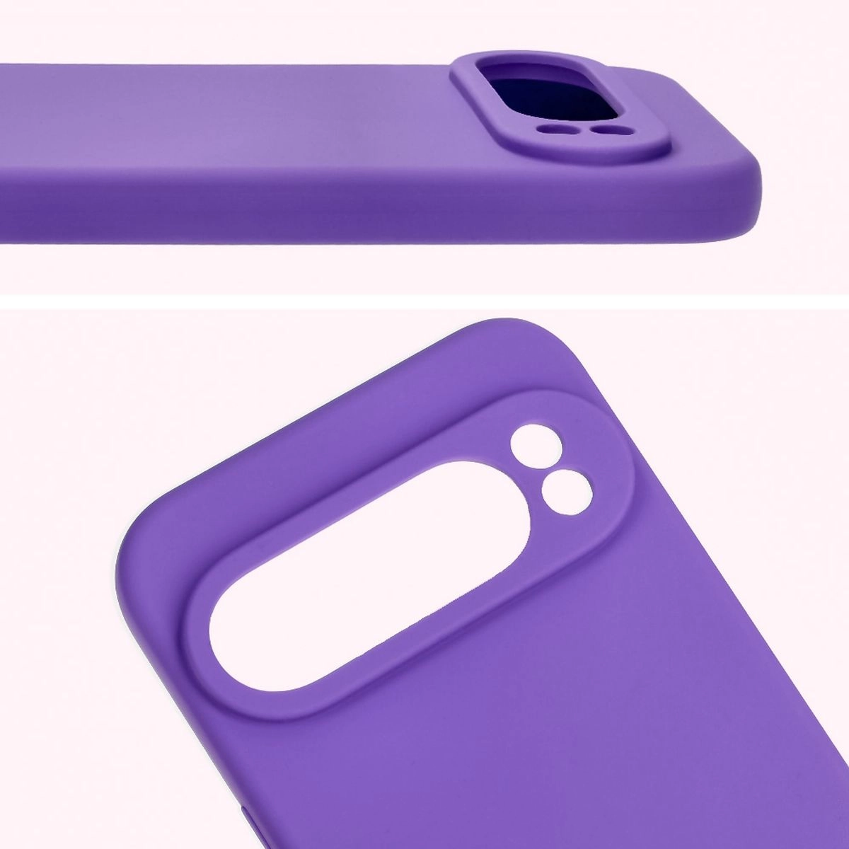 Etui Bizon Silikonowe Soft do Google Pixel 9 Pro XL Fioletowy