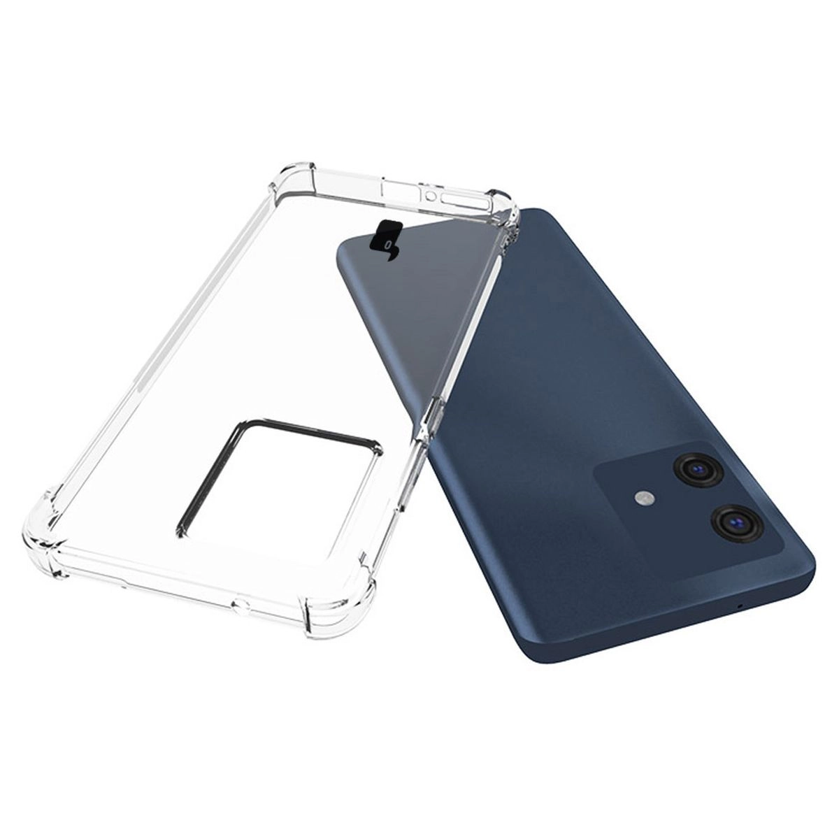 Etui Bizon Elastyczne Salpa do Motorola Edge 40 Neo Przezroczysty