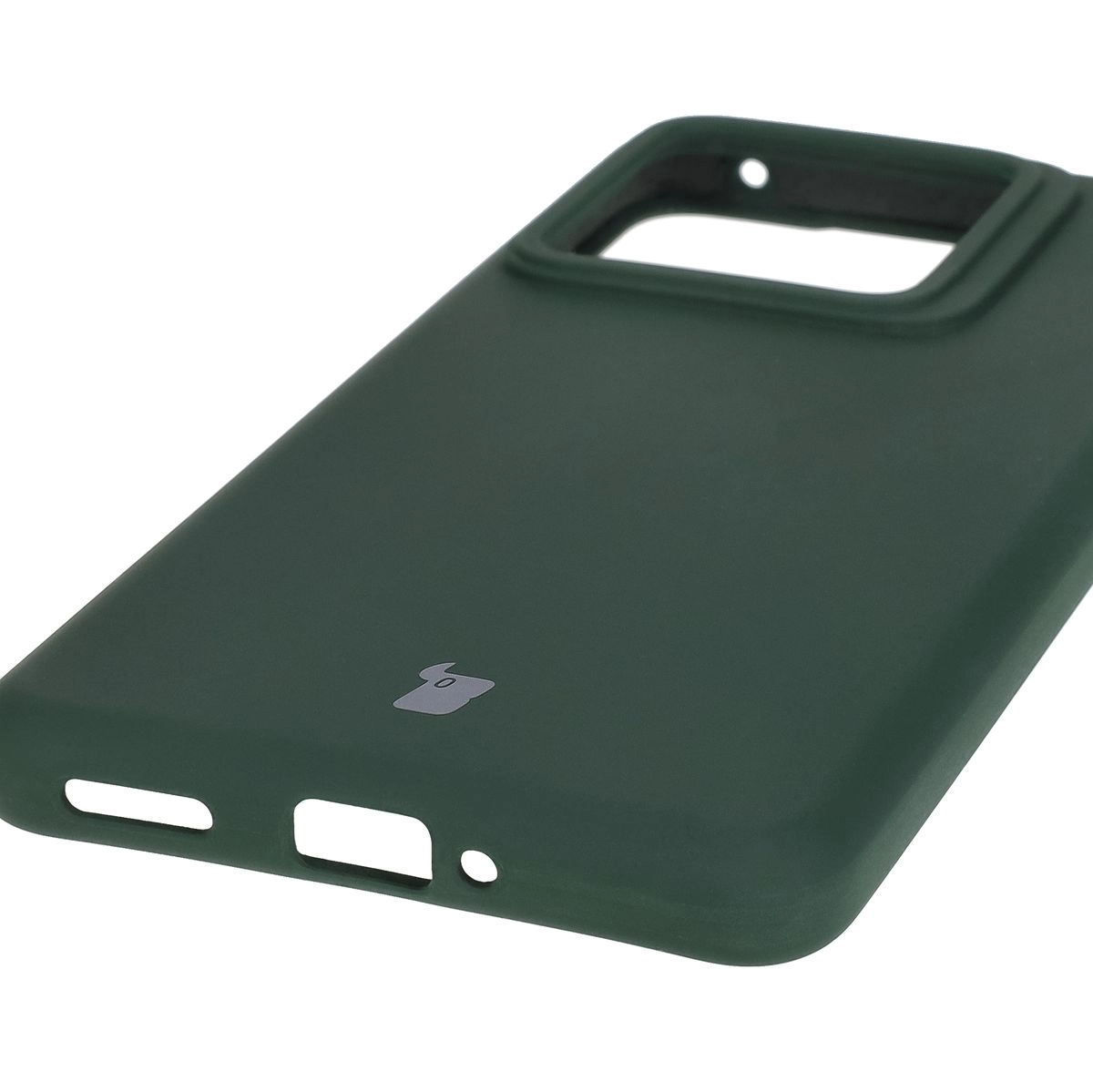 Etui Bizon Silikonowe Soft do Realme GT 7 Pro Ciemnozielony