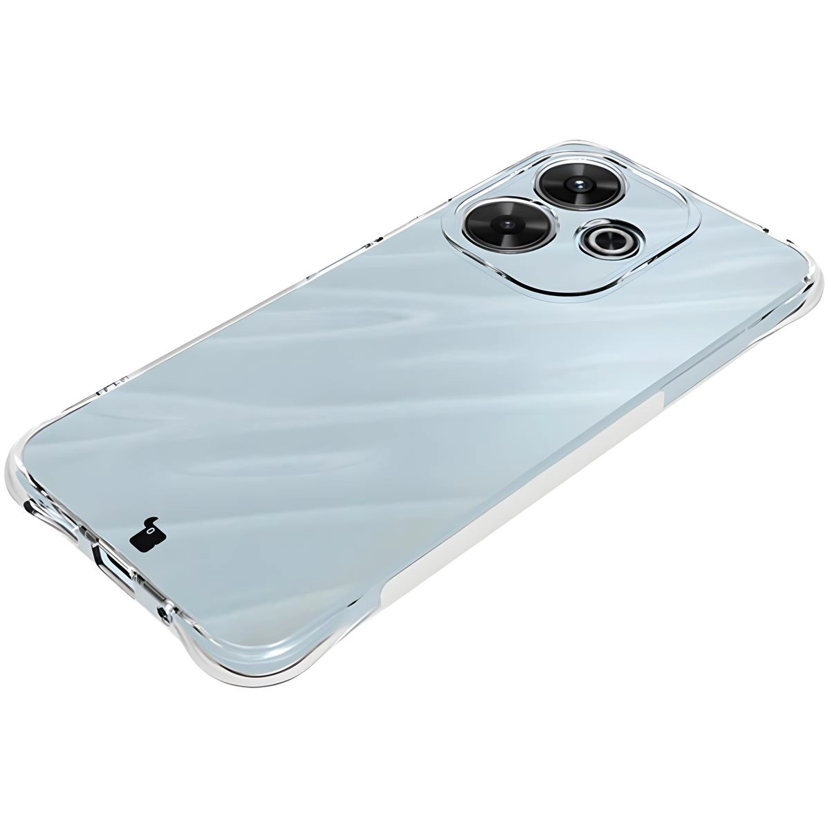 Etui Bizon Elastyczne Salpa do Xiaomi Redmi 13 4G Przezroczysty
