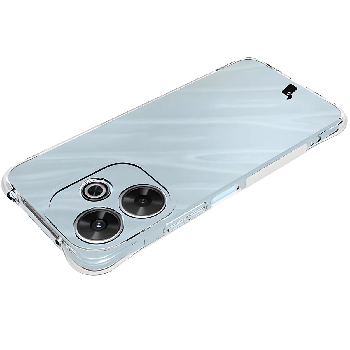 Etui Bizon Elastyczne Salpa do Xiaomi Redmi 13 4G Przezroczysty