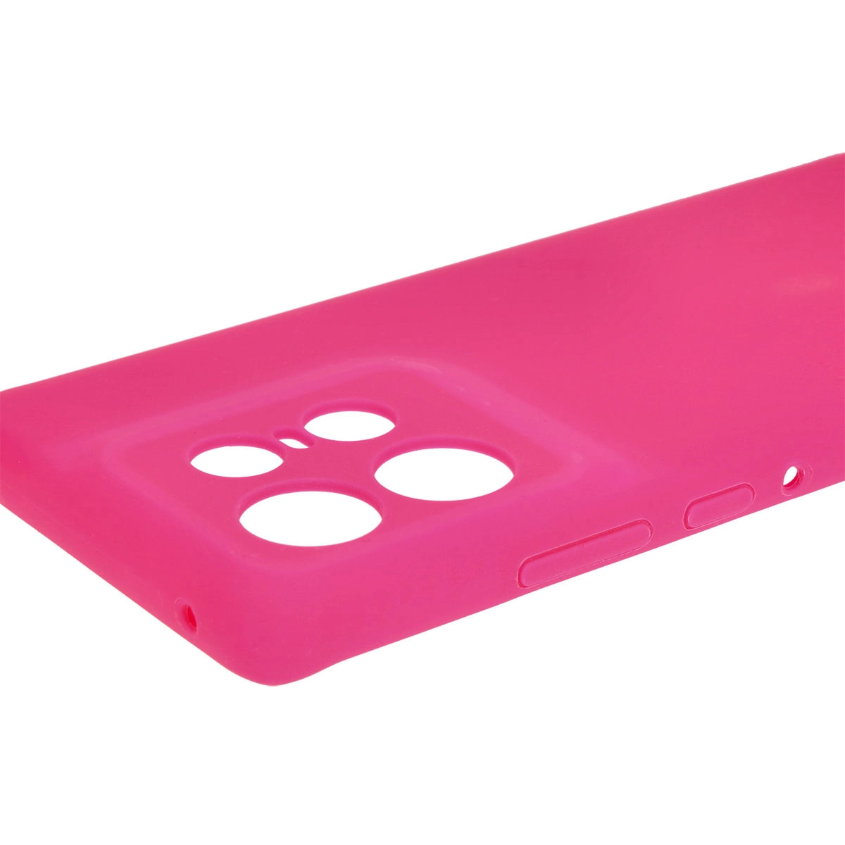 Etui Bizon Silikonowe Soft do Motorola Edge 50 Pro Neonowo-różowy