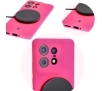 Etui Bizon Silikonowe Soft do Motorola Edge 50 Pro Neonowo-różowy