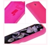 Etui Bizon Silikonowe Soft do Motorola Edge 50 Pro Neonowo-różowy