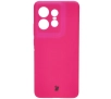 Etui Bizon Silikonowe Soft do Motorola Edge 50 Pro Neonowo-różowy