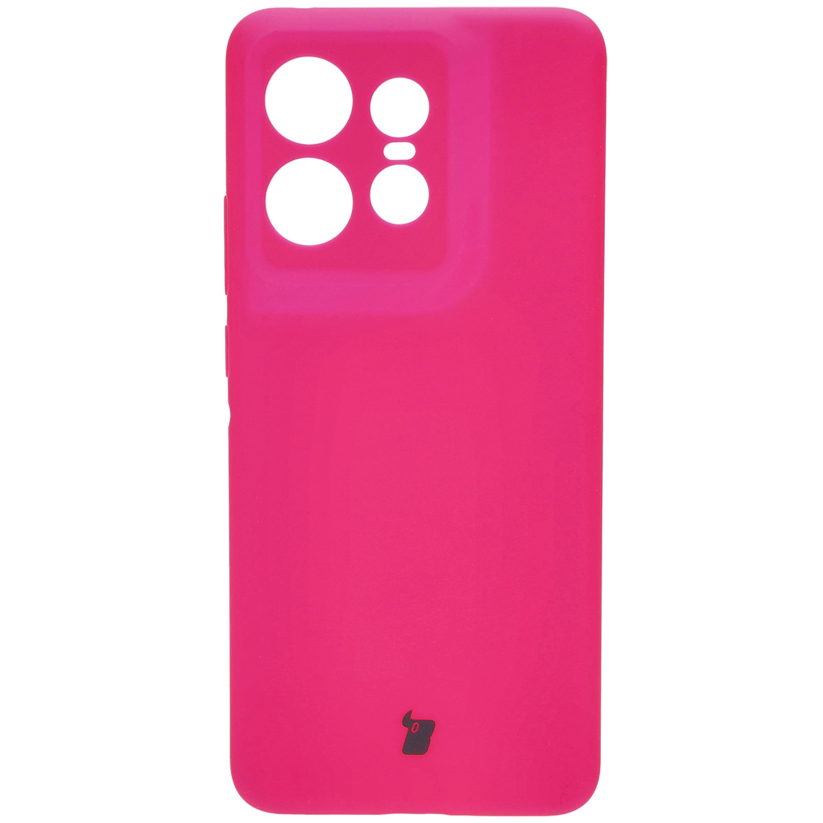 Etui Bizon Silikonowe Soft do Motorola Edge 50 Pro Neonowo-różowy