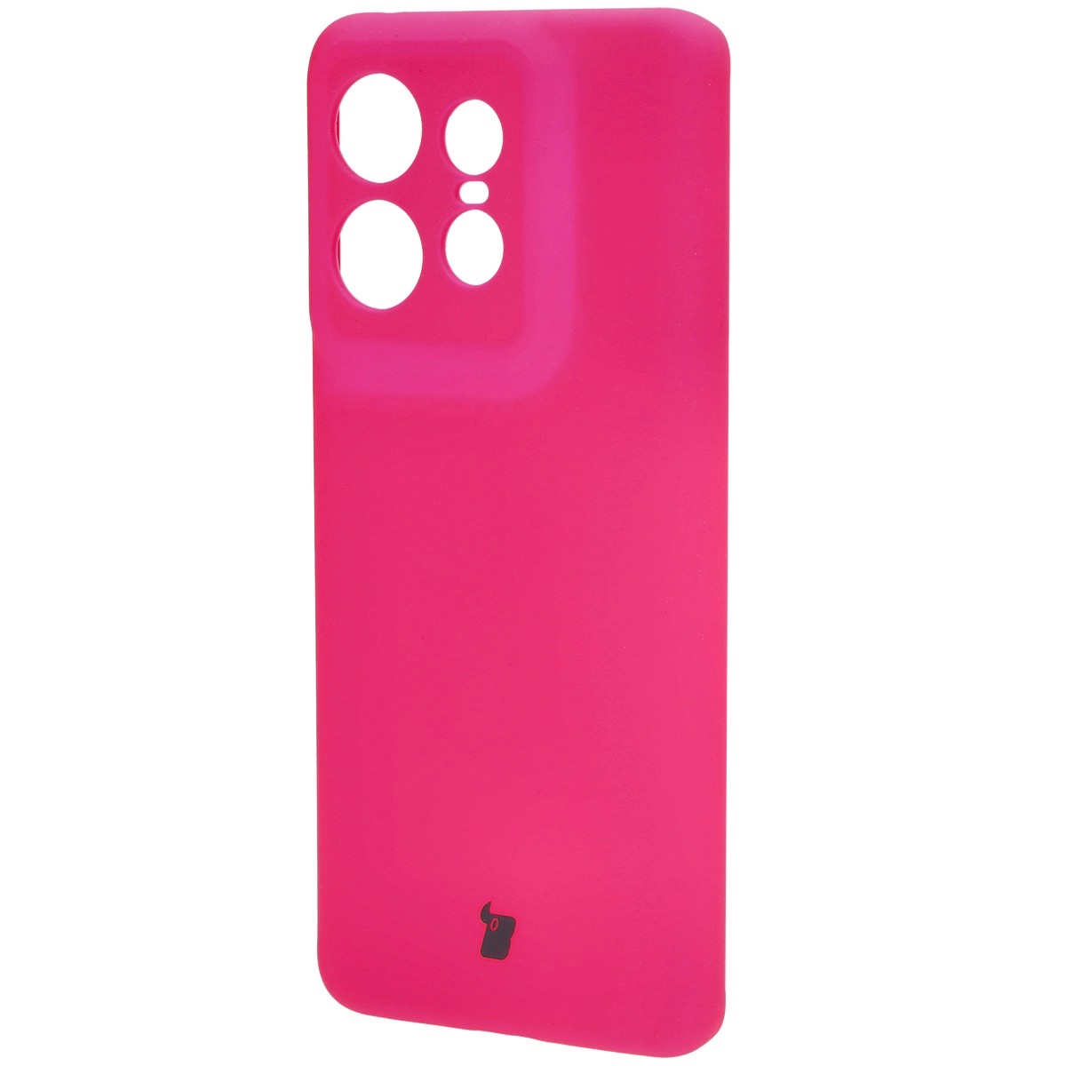 Etui Bizon Silikonowe Soft do Motorola Edge 50 Pro Neonowo-różowy