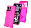Etui Bizon Silikonowe Soft do Motorola Edge 50 Pro Neonowo-różowy