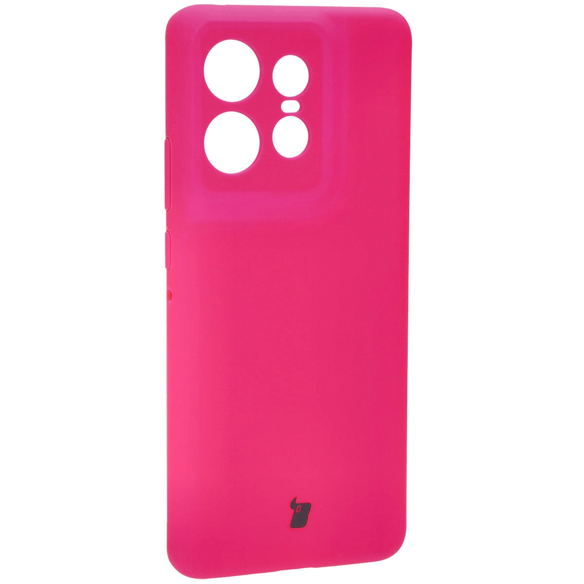 Etui Bizon Silikonowe Soft do Motorola Edge 50 Pro Neonowo-różowy