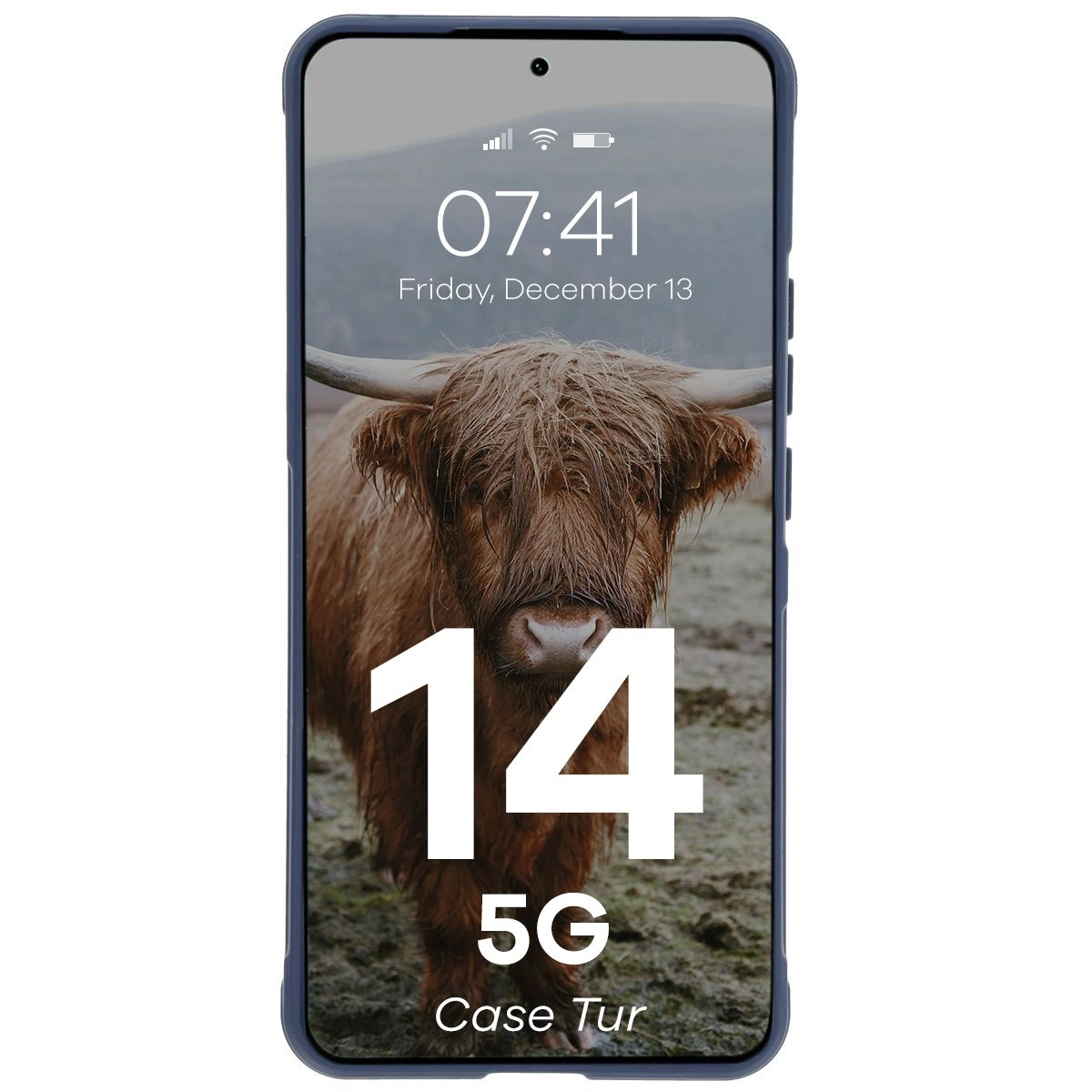 Etui Bizon Tur do Xiaomi Redmi Note 14 5G Granatowy