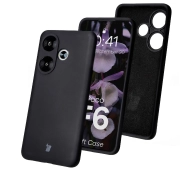 Bizon Silikonowe Soft do Xiaomi Poco F6 Czarny