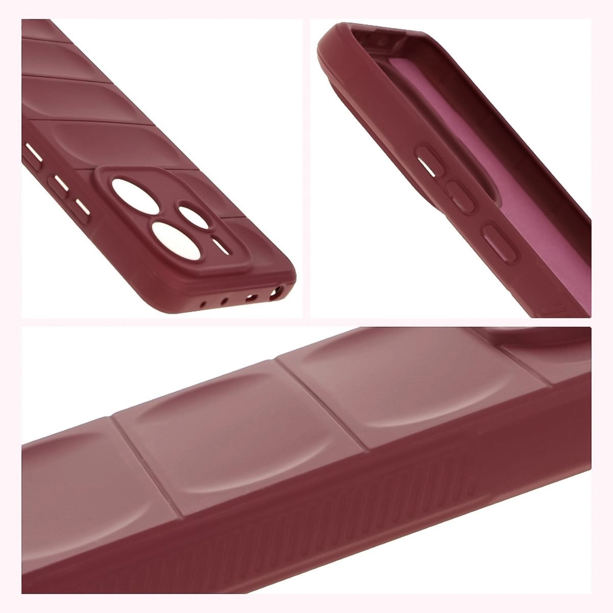 Etui Bizon Tur do Xiaomi Redmi Note 14 5G Ciemnofioletowy