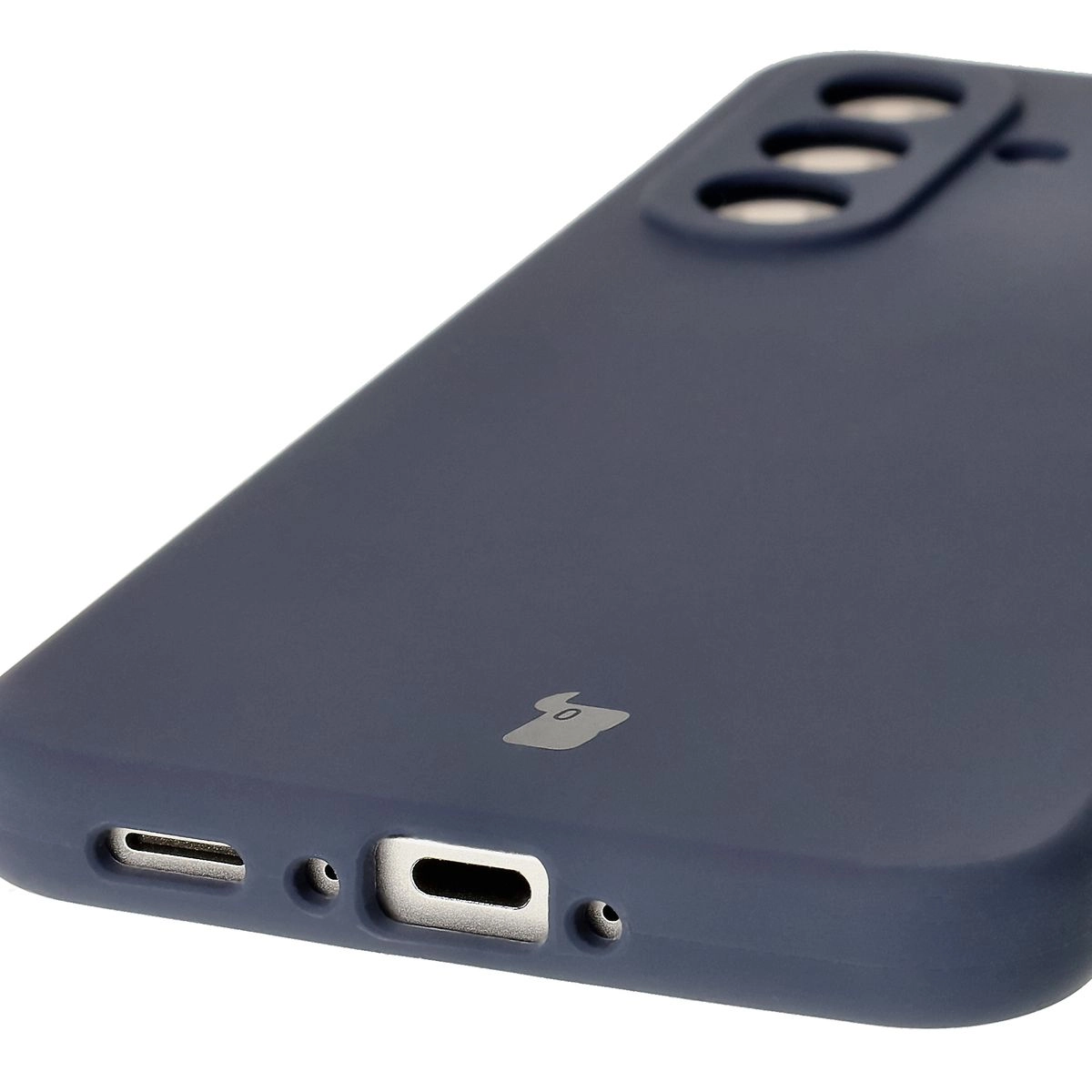 Etui Bizon Silikonowe Soft do Galaxy A56 5G Ciemno-niebieski