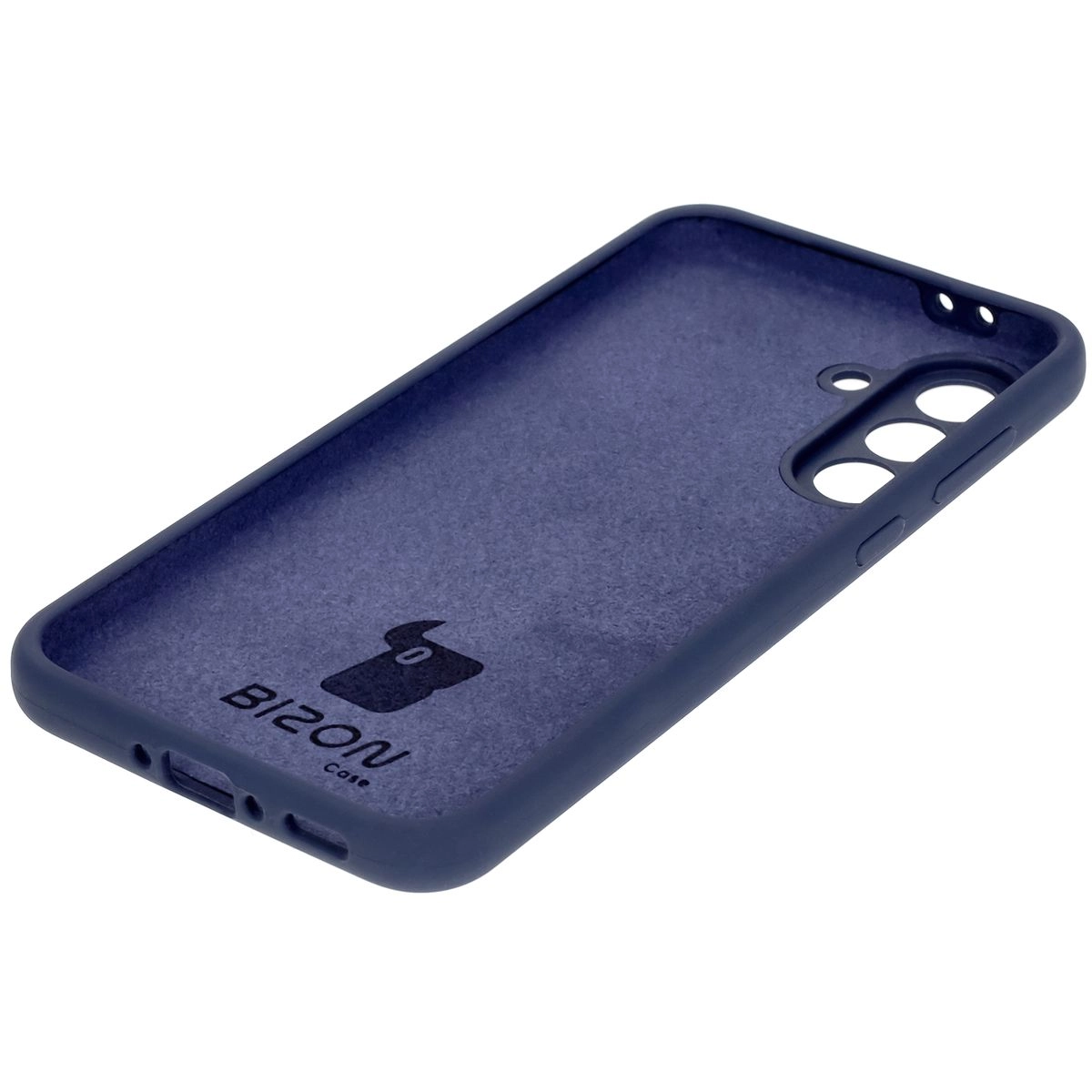 Etui Bizon Silikonowe Soft do Galaxy A56 5G Ciemno-niebieski