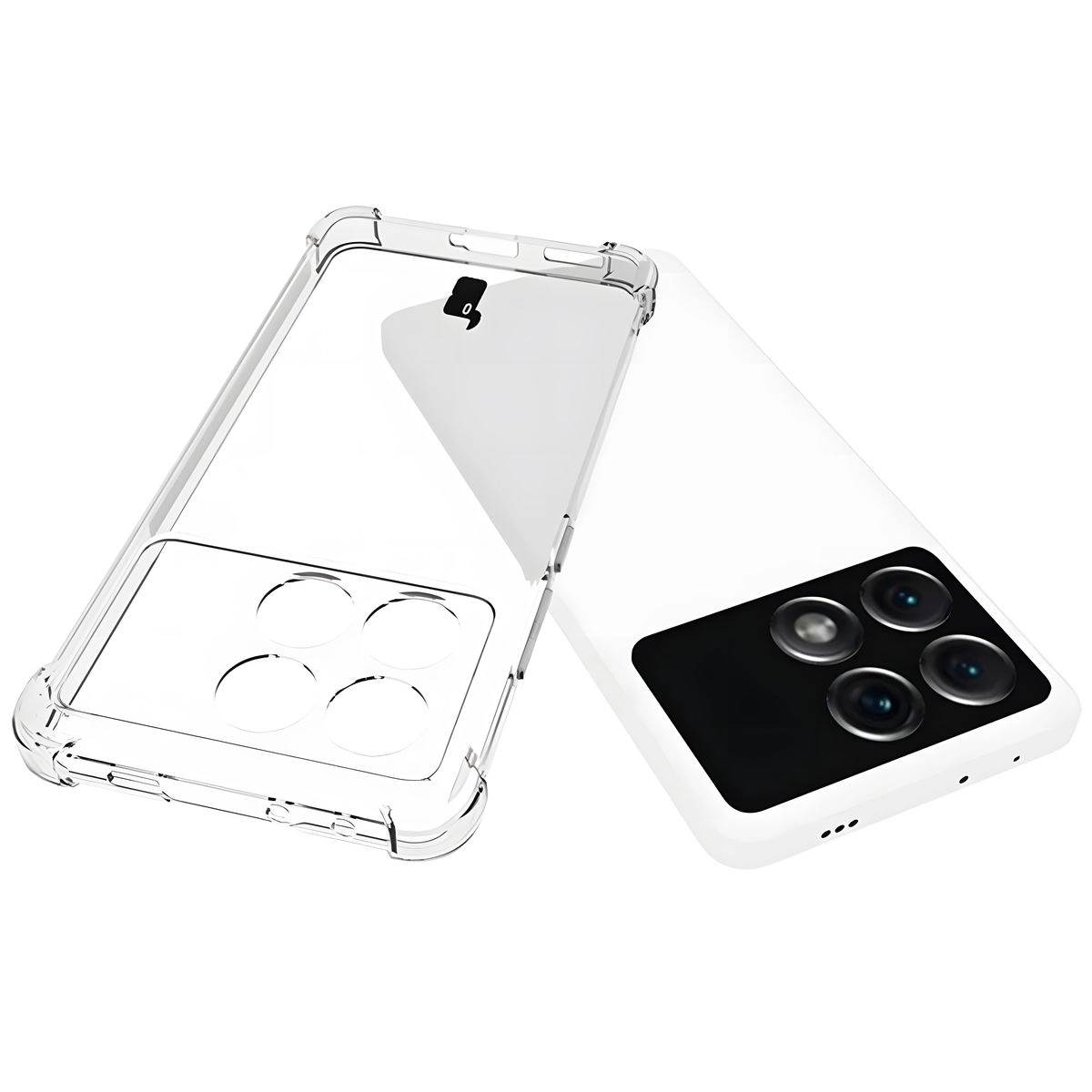 Etui Bizon Elastyczne Salpa do Xiaomi Poco X6 Pro Przezroczysty