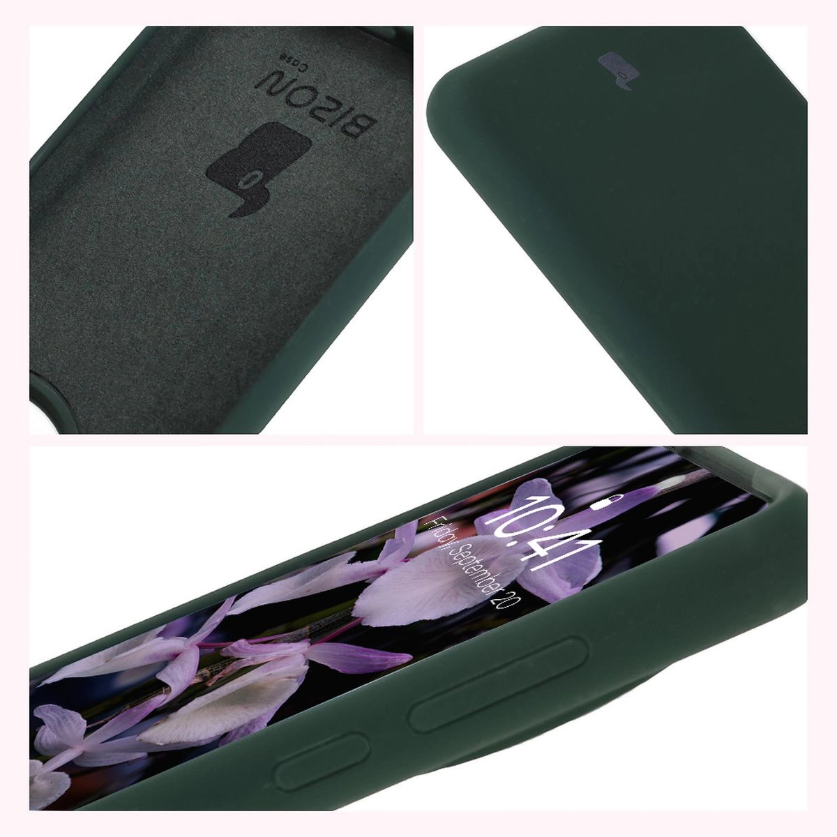 Etui Bizon Silikonowe Soft do OnePlus 13 Ciemnozielony