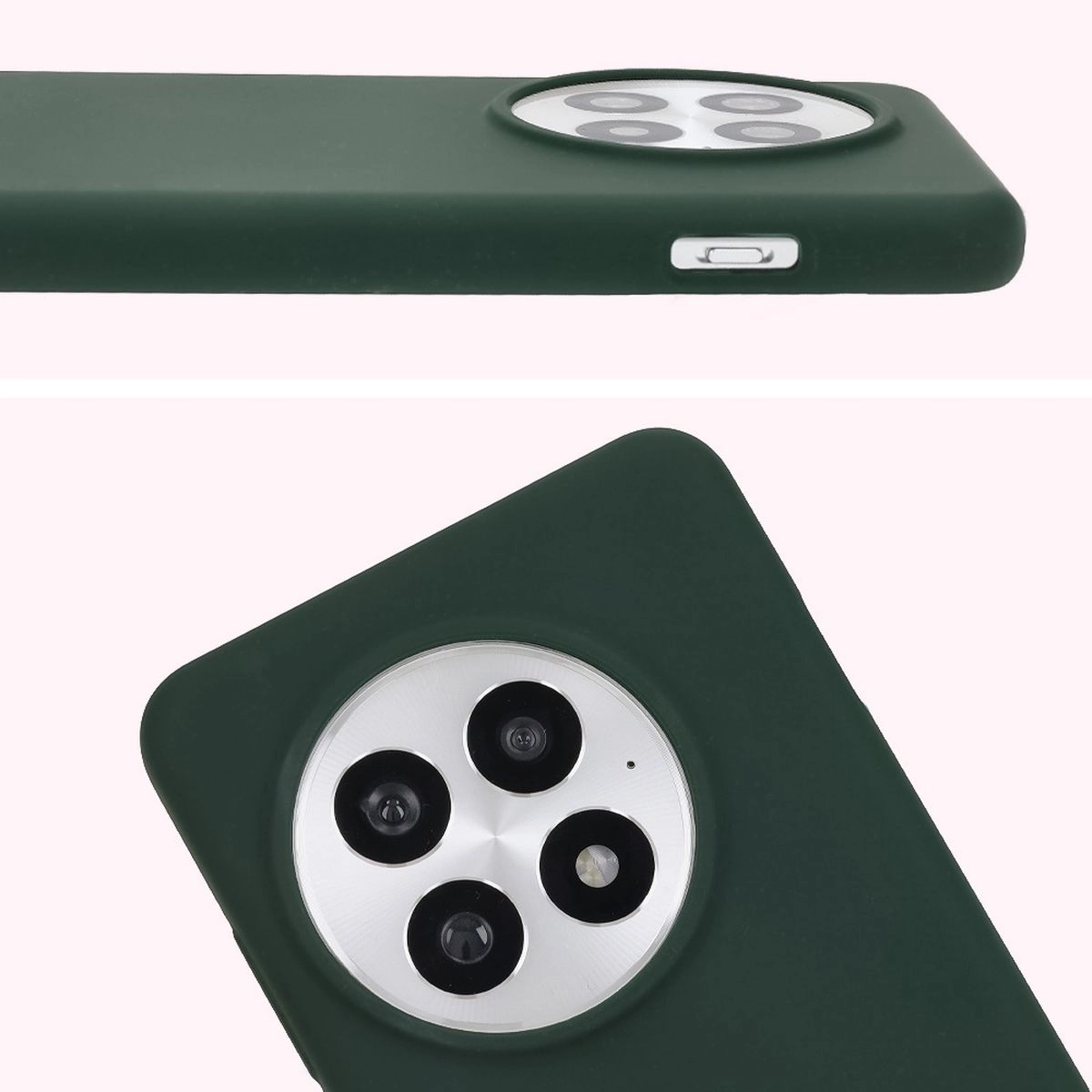Etui Bizon Silikonowe Soft do OnePlus 13 Ciemnozielony