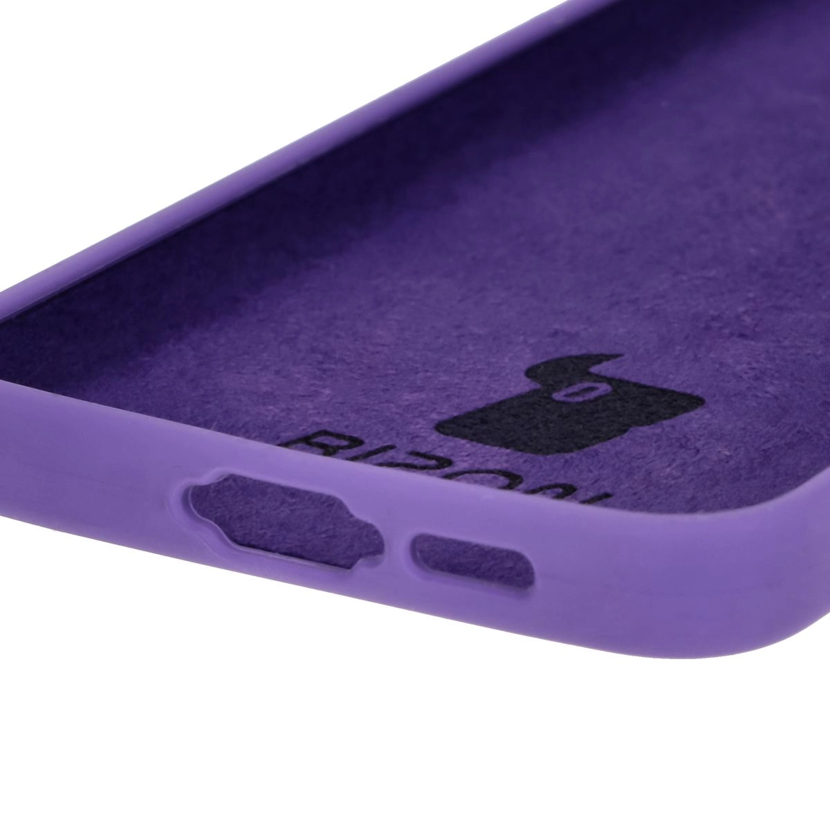 Etui Bizon Silikonowe Soft do Galaxy S24 FE Fioletowy